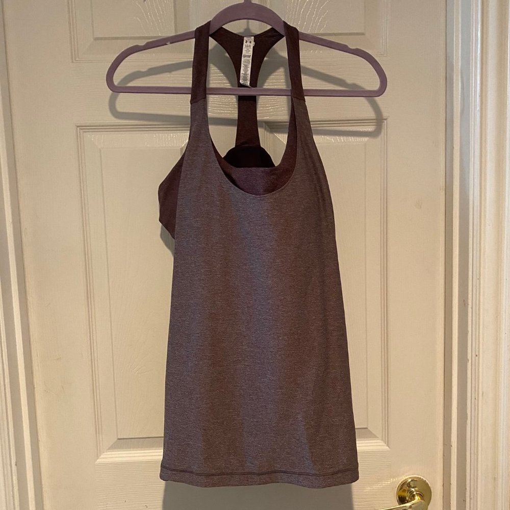 Under Armour Purple Workout Tank with built in bra